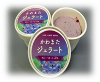 かわまたジェラートブルーベリーミックス